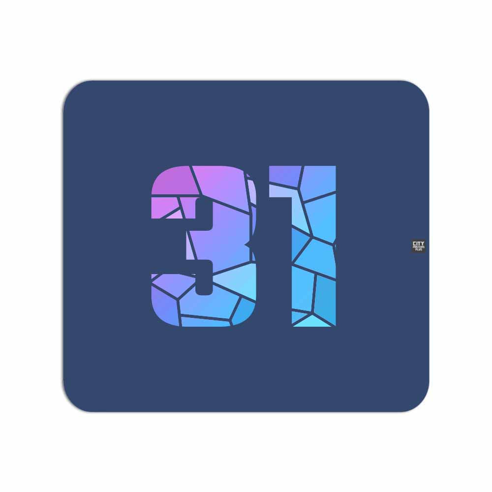 31 Number Mousepad (Navy Blue)