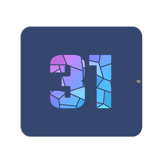 31 Number Mousepad (Navy Blue)