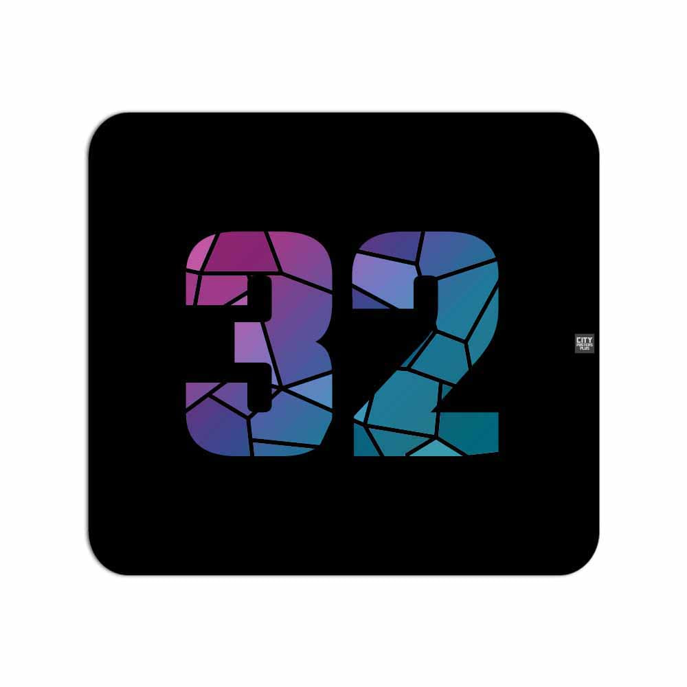 32 Number Mousepad (Black)