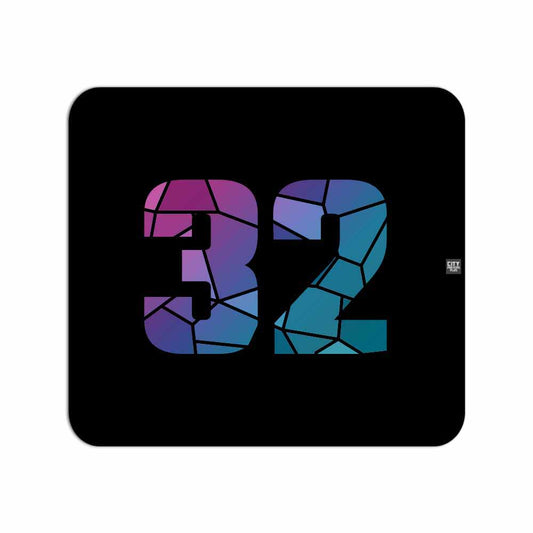 32 Number Mousepad (Black)