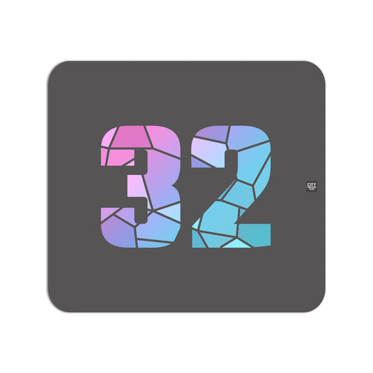 32 Number Mousepad (Charcoal Grey)