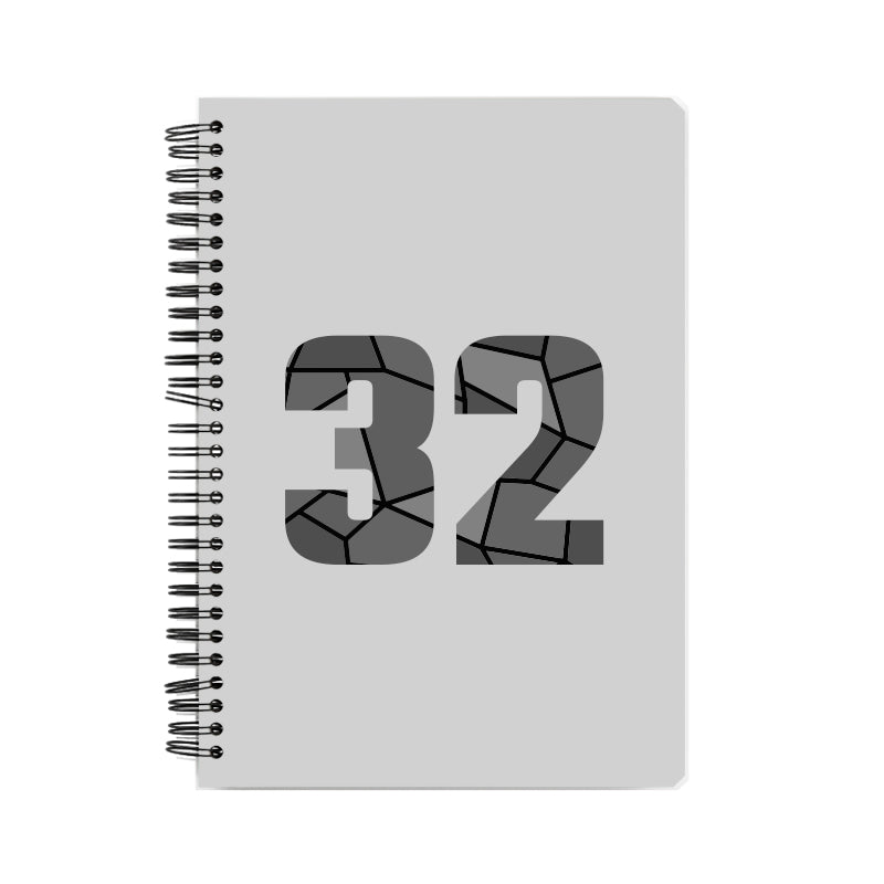 32 Number Notebook (Melange Grey, A5 Size, 100 Pages, Ruled, 6 Pack)