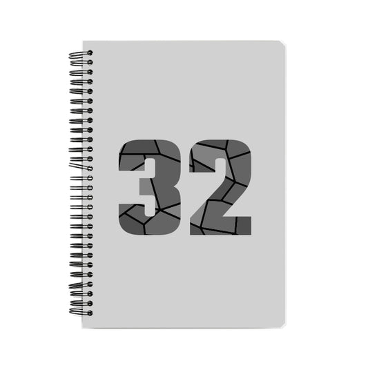 32 Number Notebook (Melange Grey, A5 Size, 100 Pages, Ruled, 6 Pack)