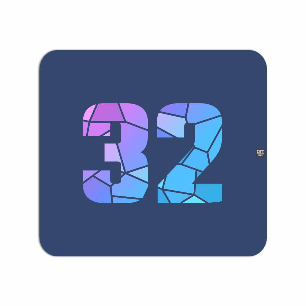 32 Number Mousepad (Navy Blue)