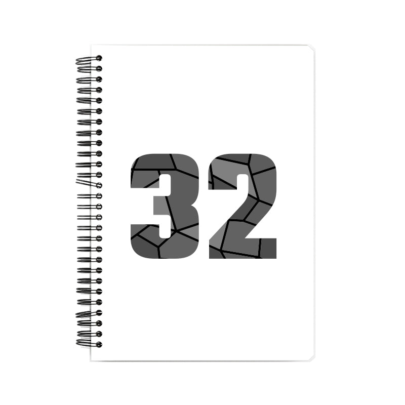 32 Number Notebook (White, A5 Size, 100 Pages, Ruled, 6 Pack)