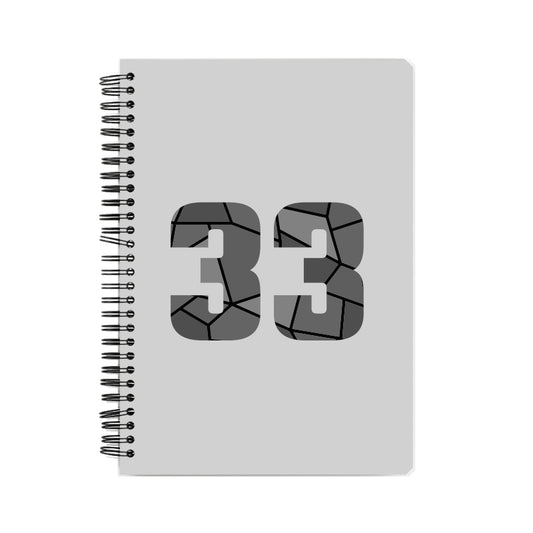 33 Number Notebook (Melange Grey, A5 Size, 100 Pages, Ruled, 6 Pack)