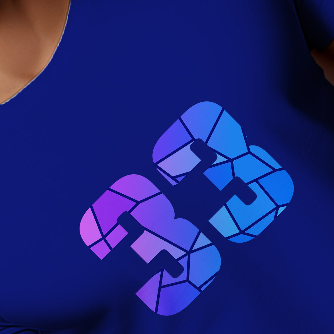 33 Number Men Unisex T-Shirt | Custom Number Graphic Tee (Royal Blue)