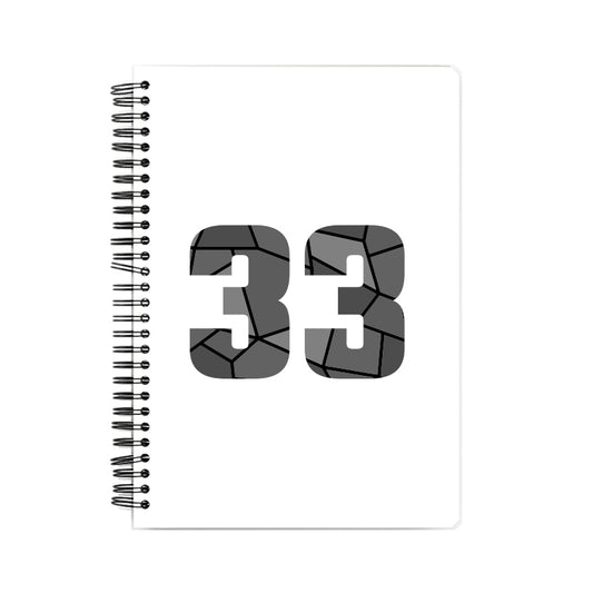 33 Number Notebook (White, A5 Size, 100 Pages, Ruled, 6 Pack)