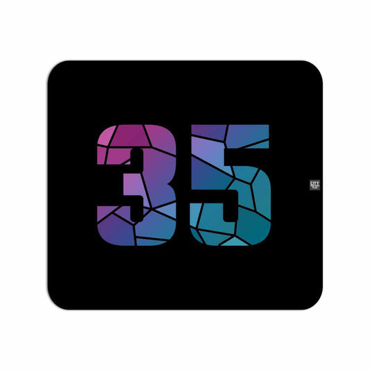 35 Number Mousepad (Black)