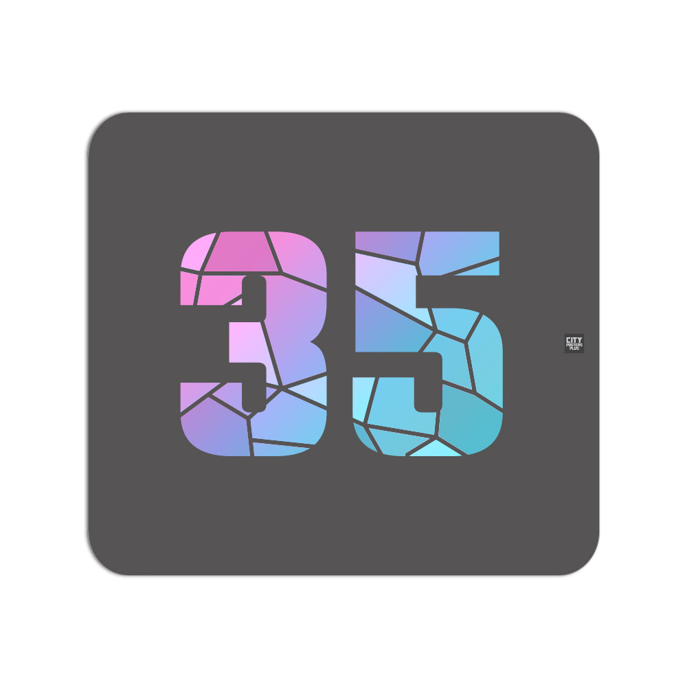 35 Number Mousepad (Charcoal Grey)