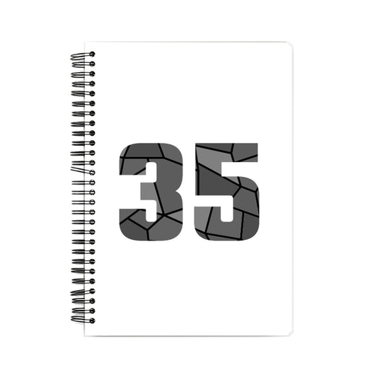 35 Number Notebook (White, A5 Size, 100 Pages, Ruled, 6 Pack)