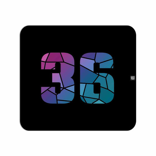36 Number Mousepad (Black)