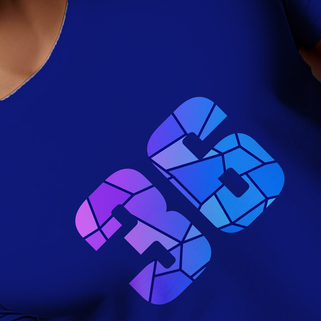 36 Number Men Unisex T-Shirt | Custom Number Graphic Tee (Royal Blue)