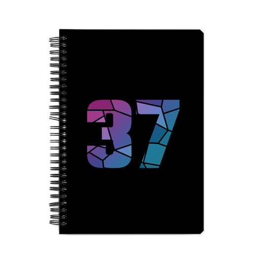 37 Number Notebook (Black, A5 Size, 100 Pages, Ruled, 6 Pack)