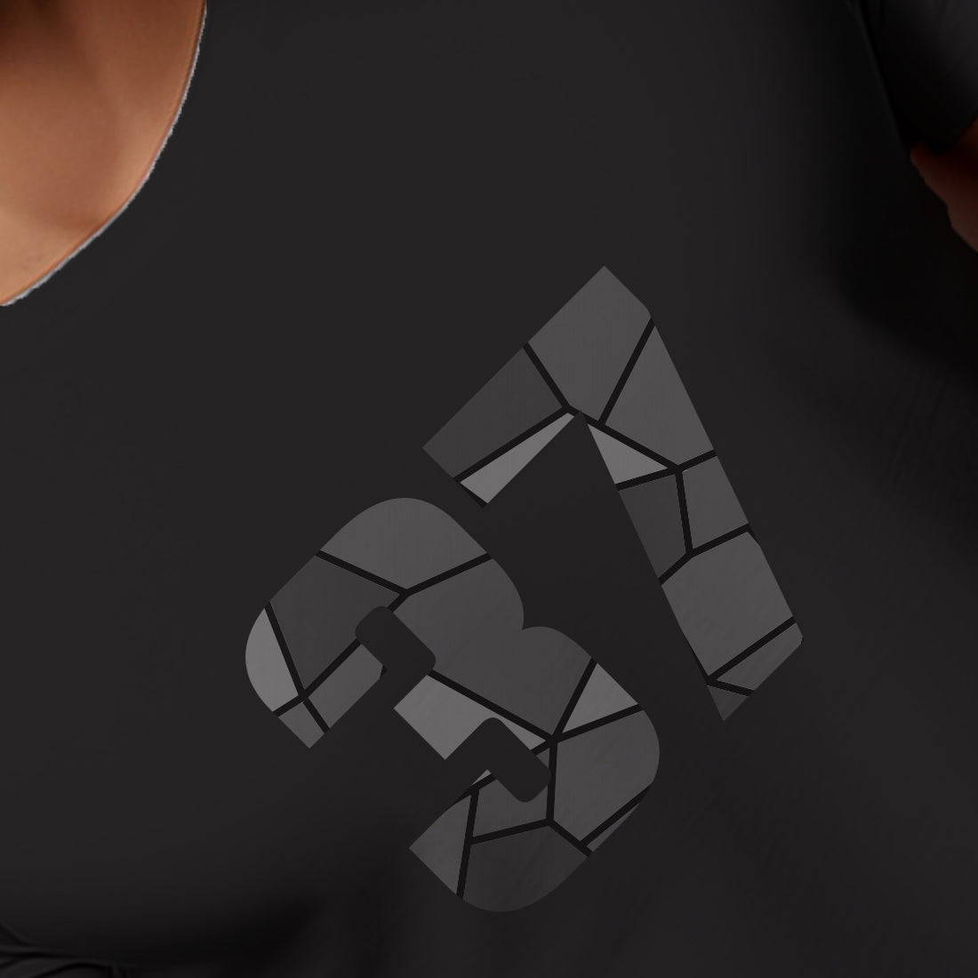 37 Number Men Unisex T-Shirt | Custom Number Graphic Tee (Black)