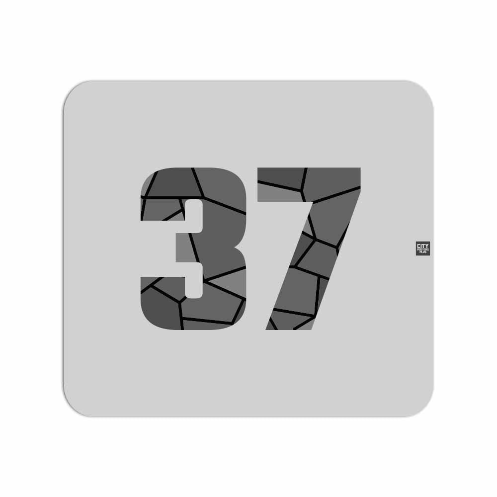 37 Number Mousepad (Melange Grey)
