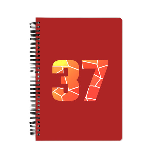 37 Number Notebook (Red, A5 Size, 100 Pages, Ruled, 6 Pack)