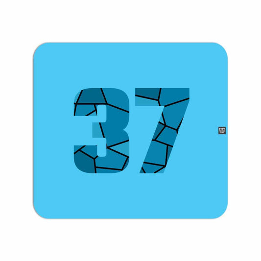 37 Number Mousepad (Sky Blue)