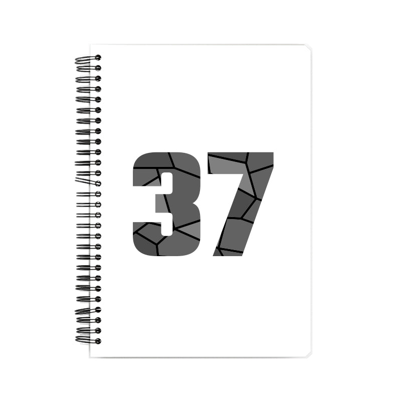 37 Number Notebook (White, A5 Size, 100 Pages, Ruled, 6 Pack)