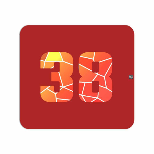 38 Number Mousepad (Red)