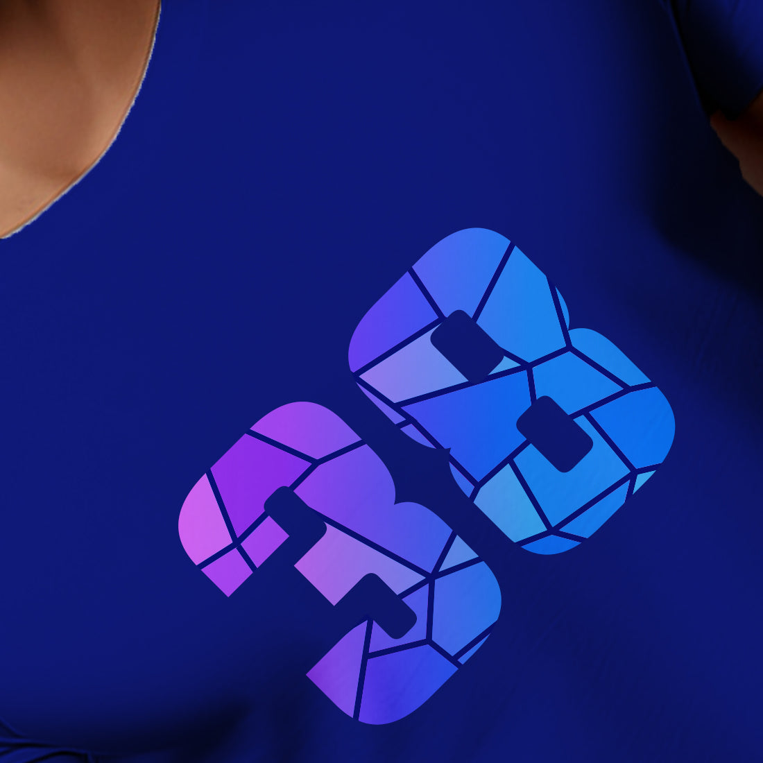 38 Number Men Unisex T-Shirt | Custom Number Graphic Tee (Royal Blue)