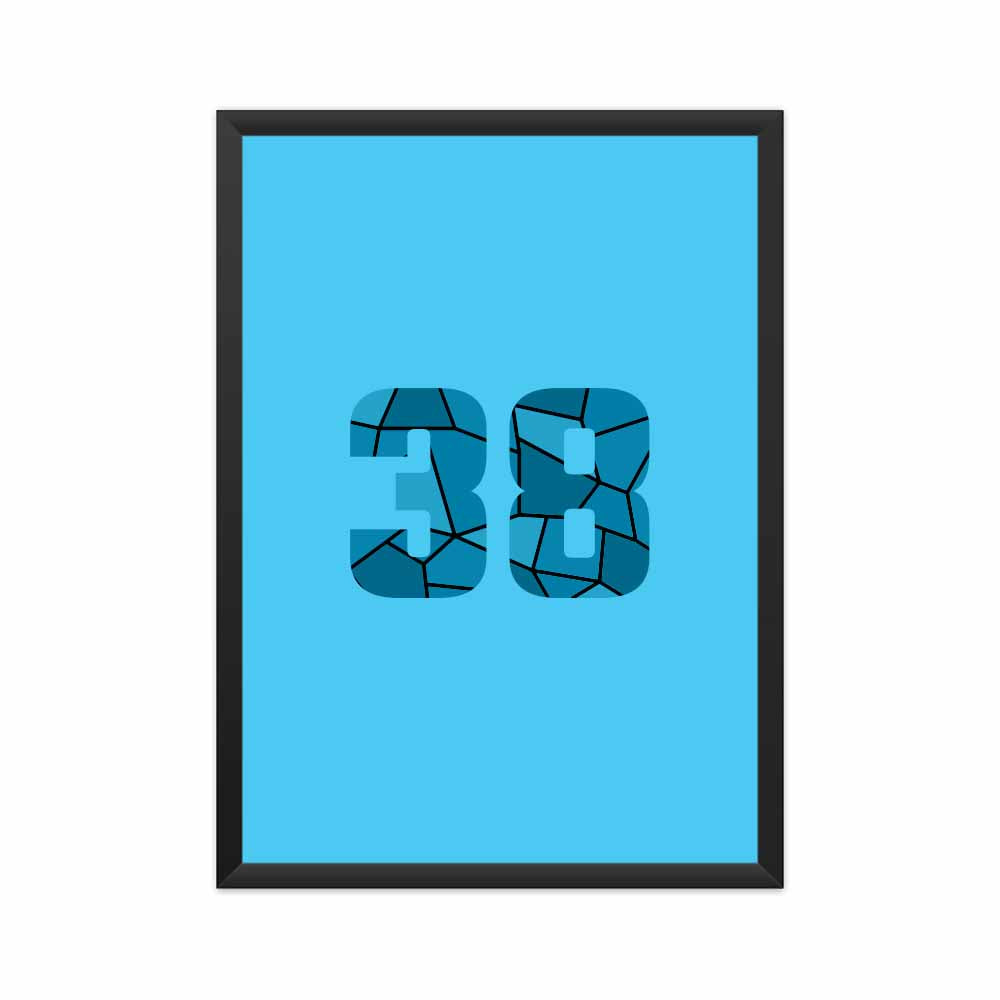 38 Number Framed Poster