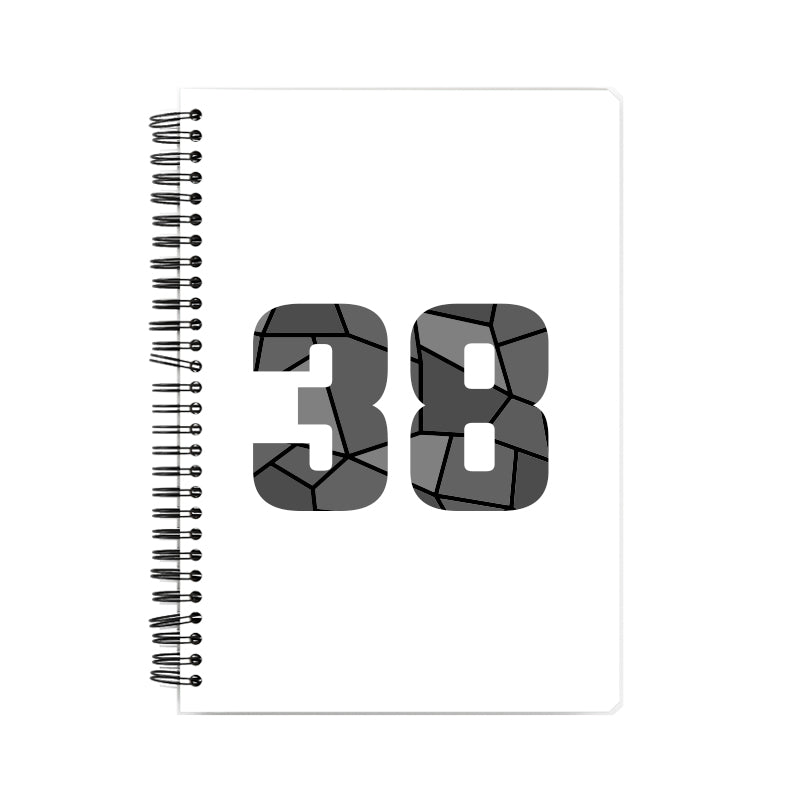 38 Number Notebook (White, A5 Size, 100 Pages, Ruled, 6 Pack)