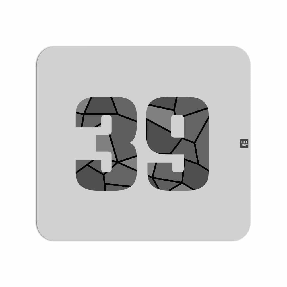 39 Number Mousepad (Melange Grey)
