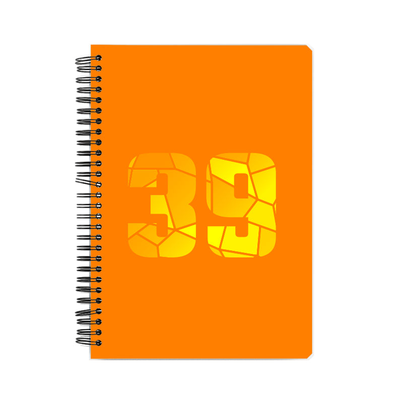 39 Number Notebook (Orange, A5 Size, 100 Pages, Ruled, 6 Pack)