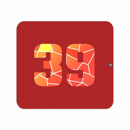 39 Number Mousepad (Red)