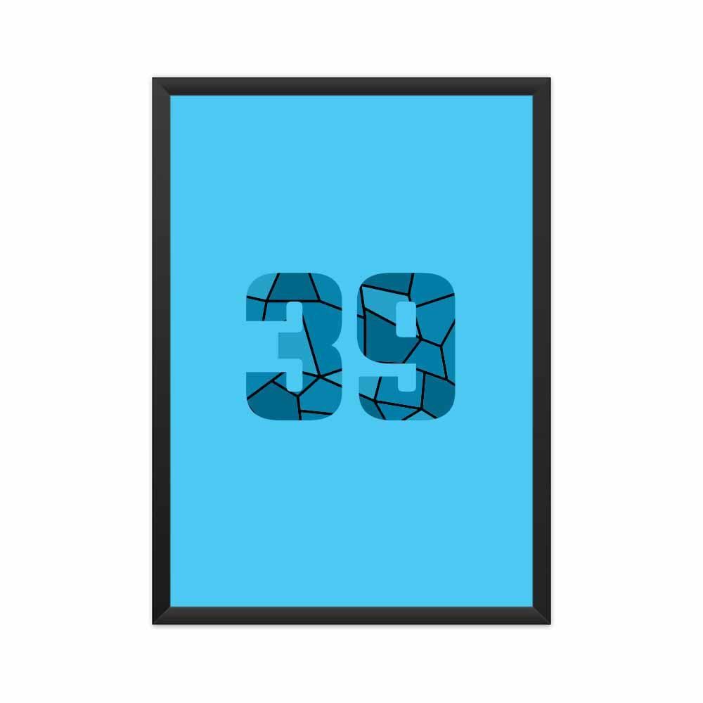 39 Number Framed Poster