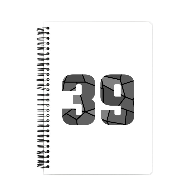 39 Number Notebook (White, A5 Size, 100 Pages, Ruled, 6 Pack)