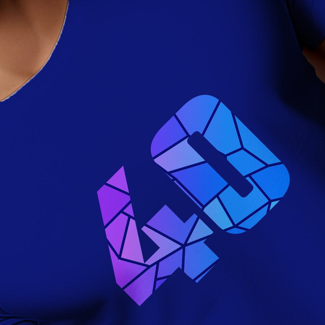40 Number Men Unisex T-Shirt | Custom Number Graphic Tee (Royal Blue)
