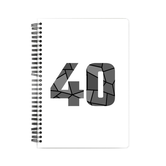 40 Number Notebook (White, A5 Size, 100 Pages, Ruled, 6 Pack)