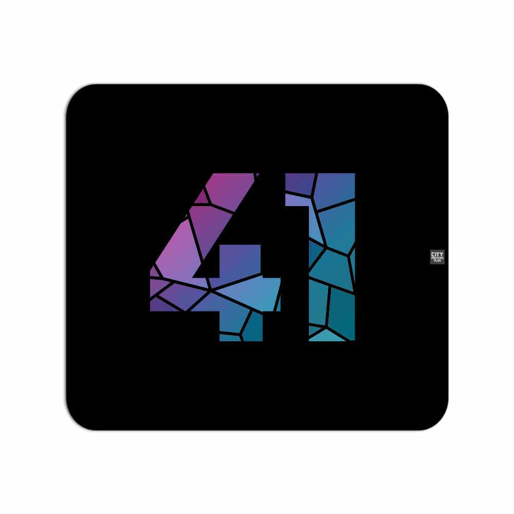41 Number Mousepad (Black)