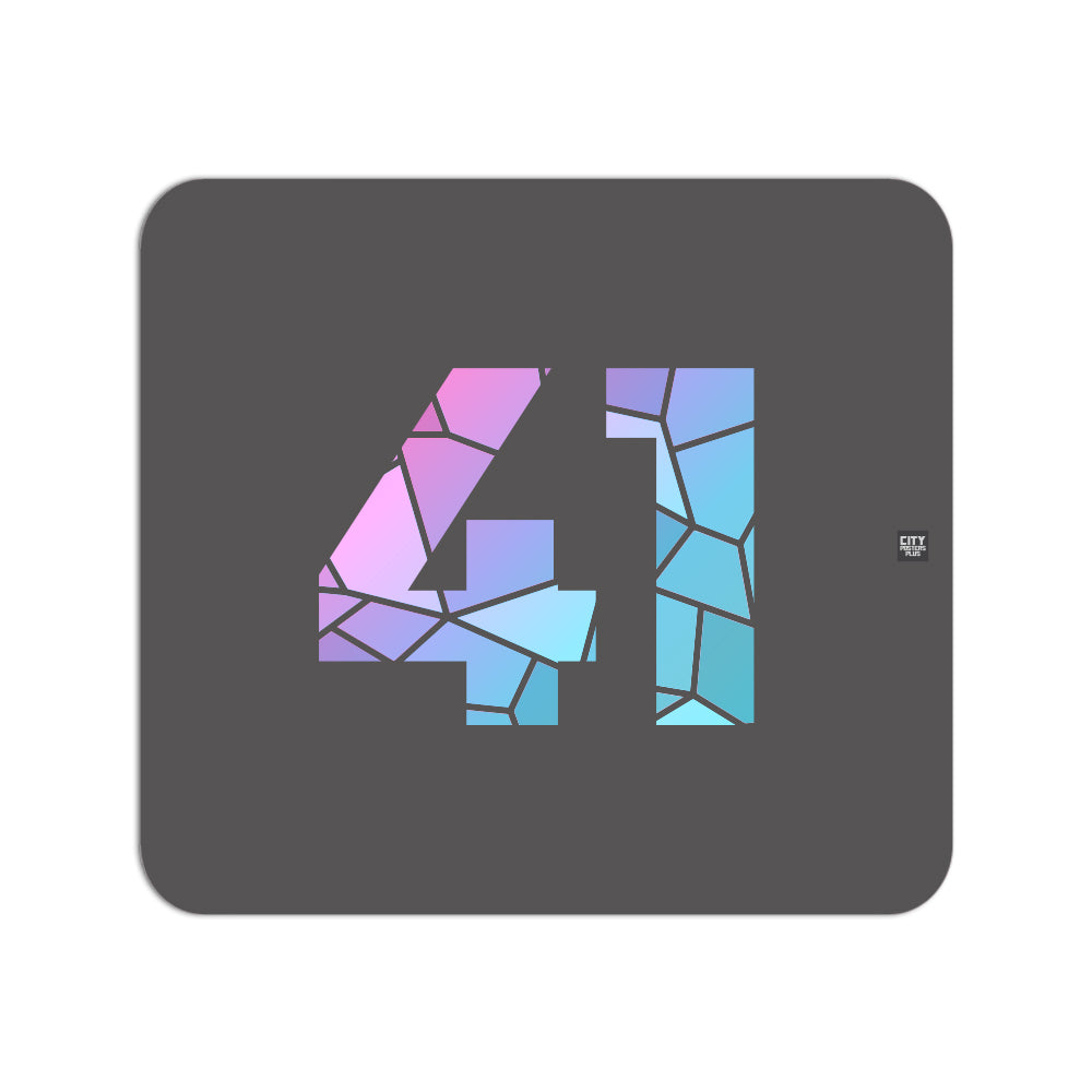 41 Number Mousepad (Charcoal Grey)