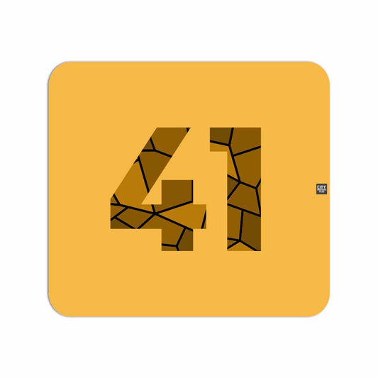 41 Number Mousepad (Golden Yellow)