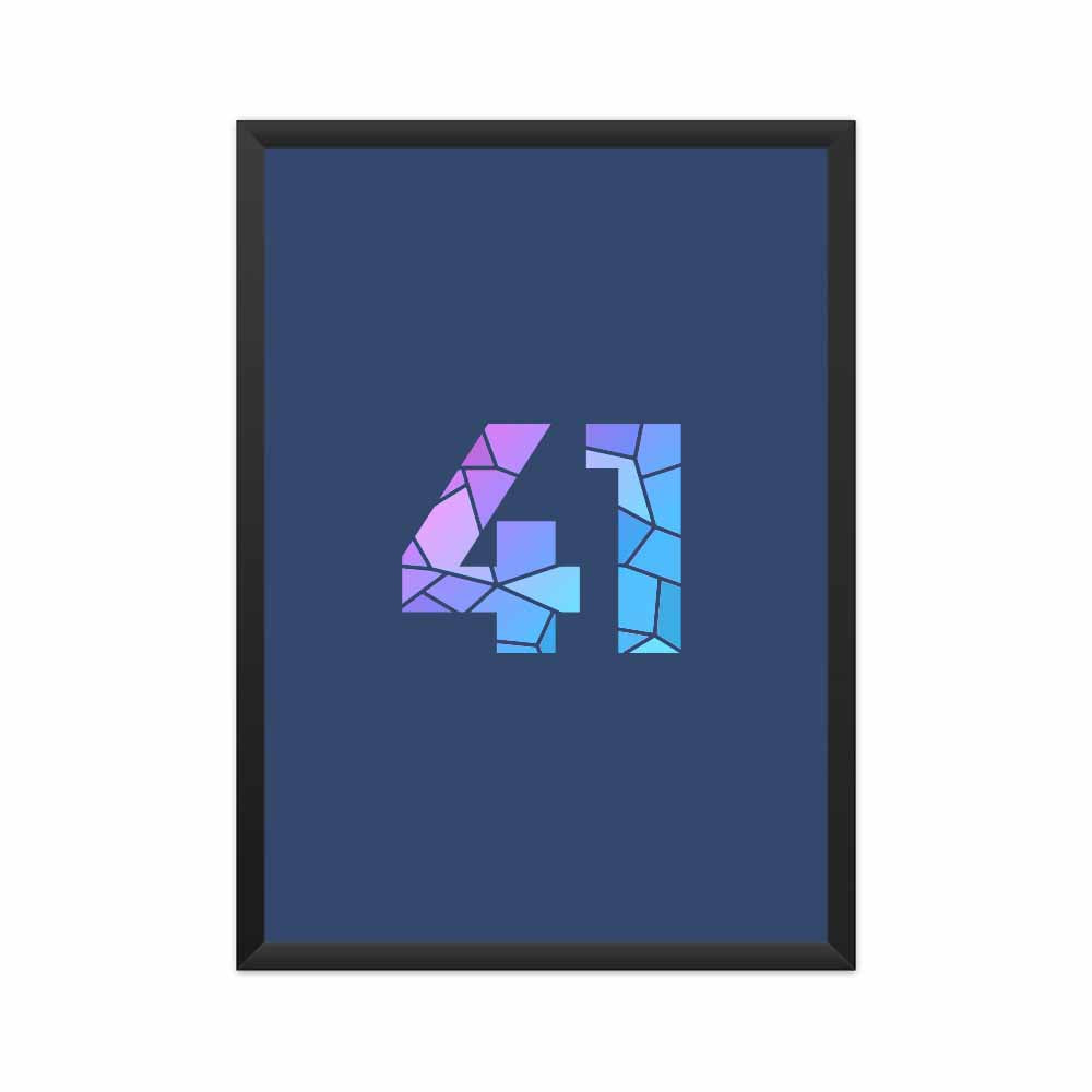 41 Number Framed Poster