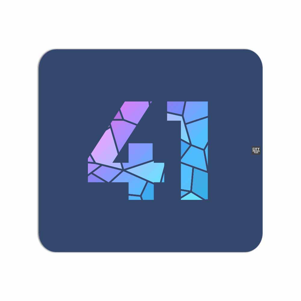 41 Number Mousepad (Navy Blue)