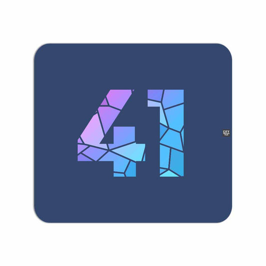 41 Number Mousepad (Navy Blue)