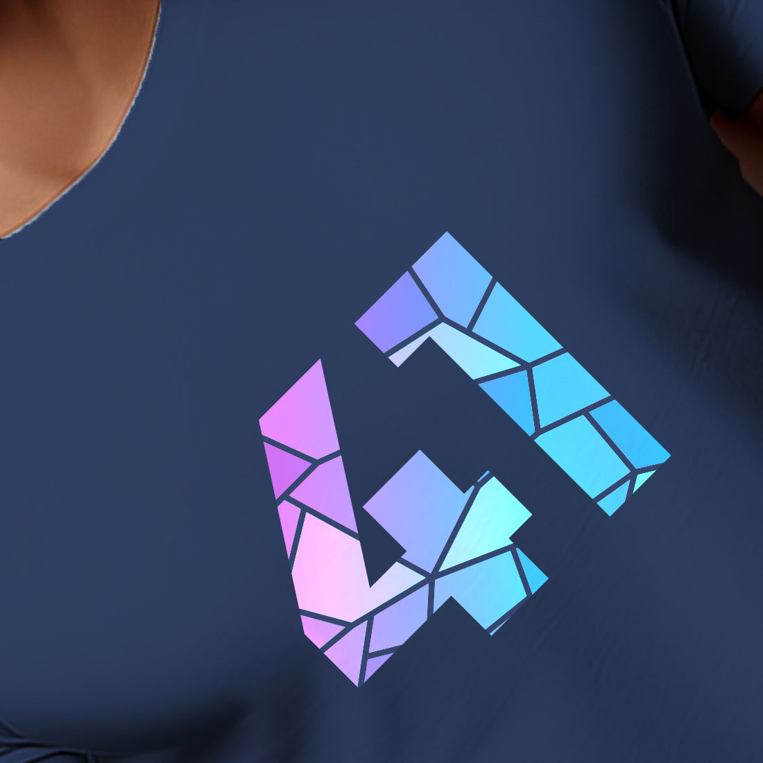 41 Number Men Unisex T-Shirt | Custom Number Graphic Tee (Navy Blue)