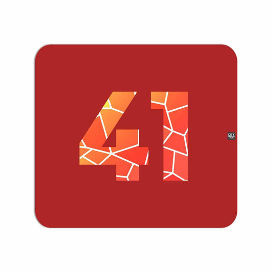 41 Number Mousepad (Red)