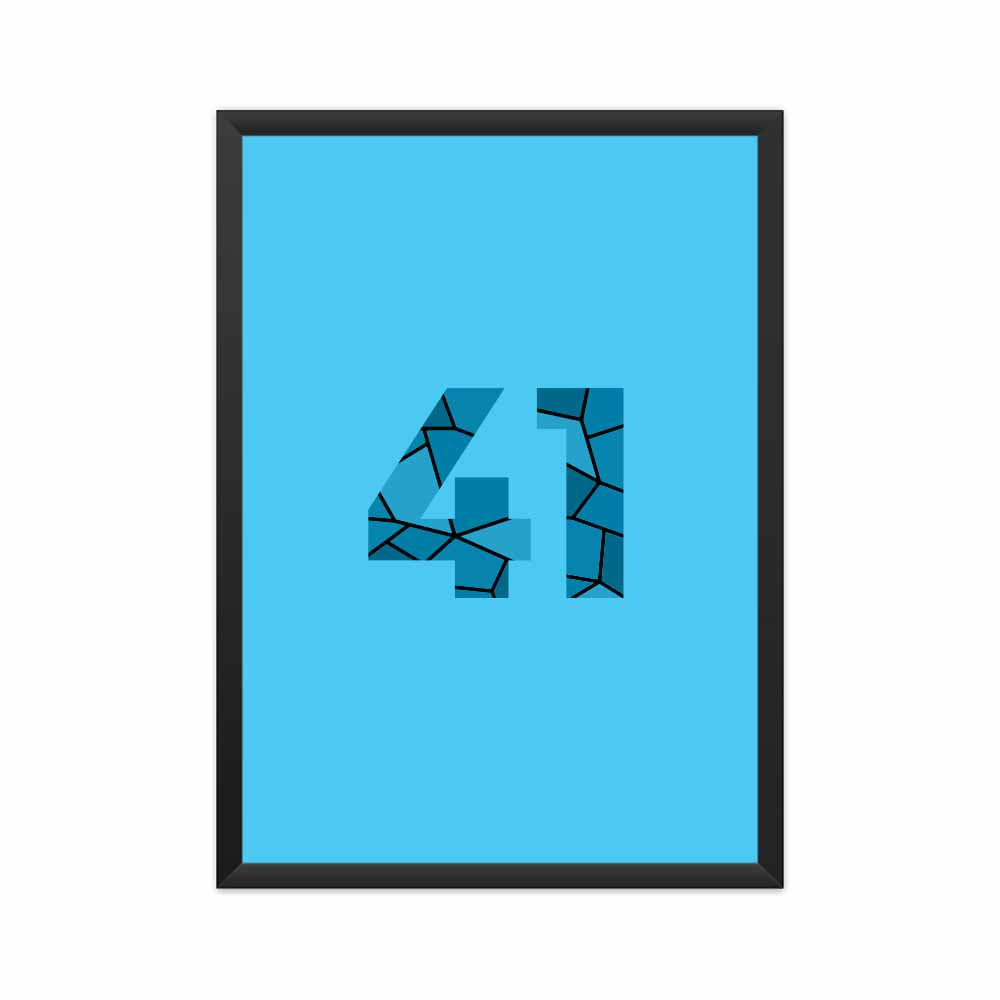 41 Number Framed Poster