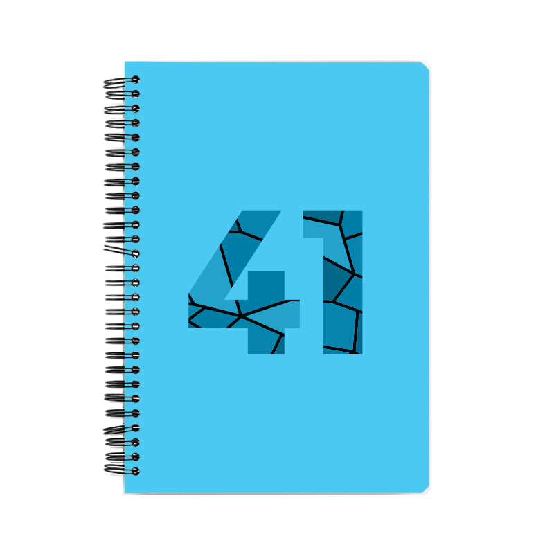 41 Number Notebook (Sky Blue, A5 Size, 100 Pages, Ruled, 6 Pack)