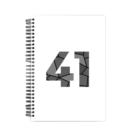 41 Number Notebook (White, A5 Size, 100 Pages, Ruled, 6 Pack)