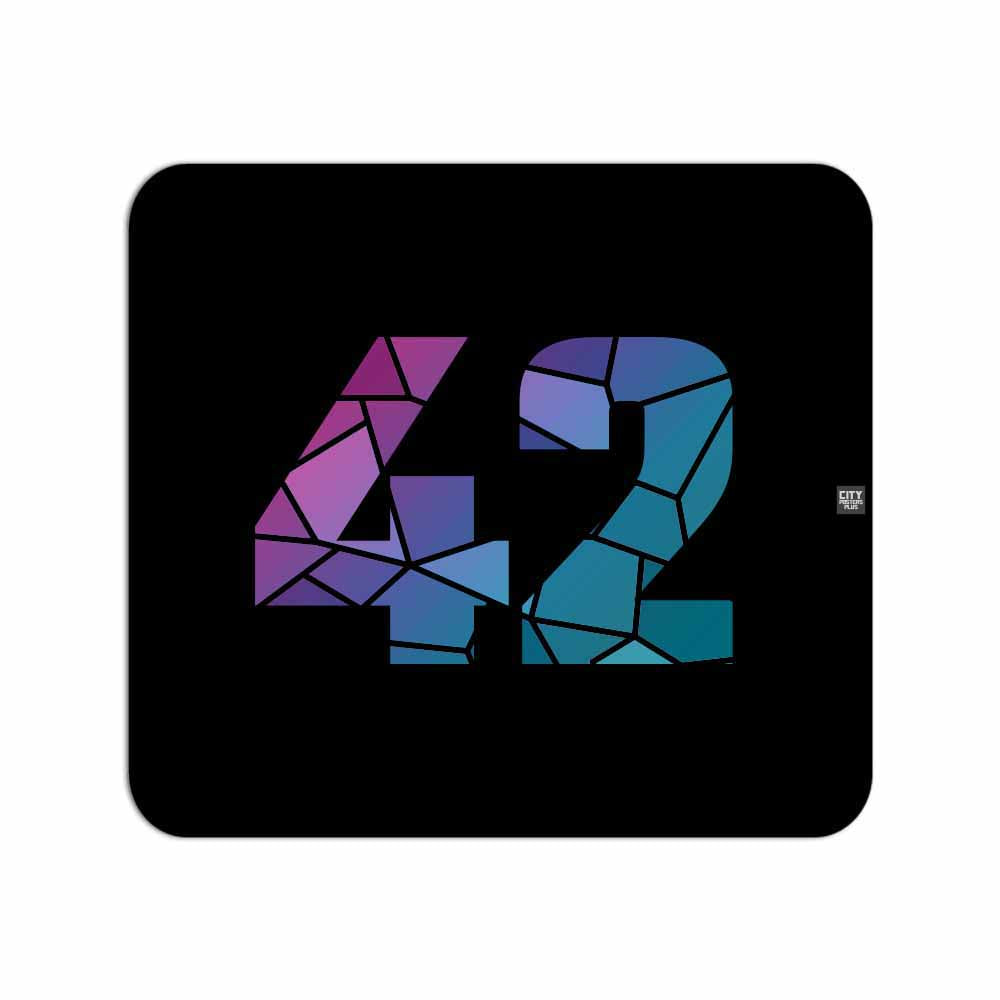 42 Number Mousepad (Black)