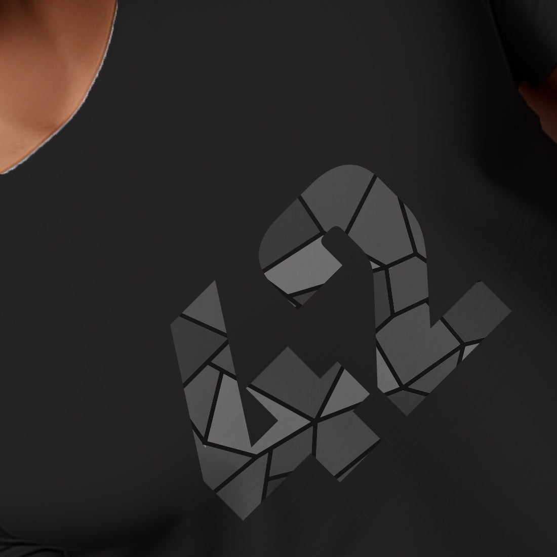 42 Number Men Unisex T-Shirt | Custom Number Graphic Tee (Black)