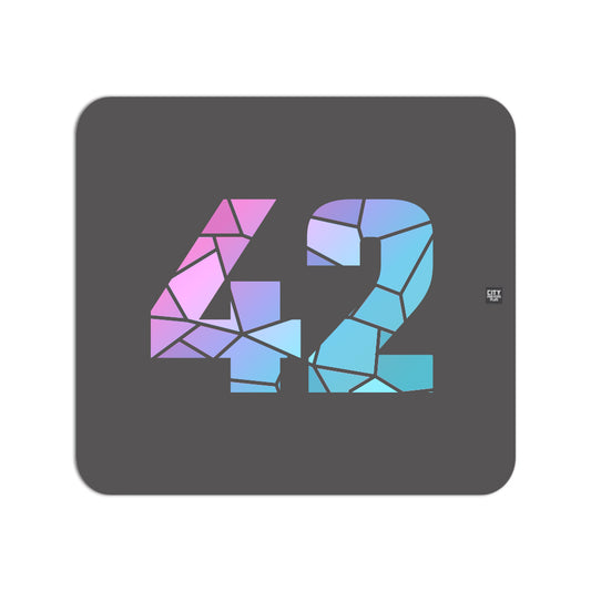 42 Number Mousepad (Charcoal Grey)