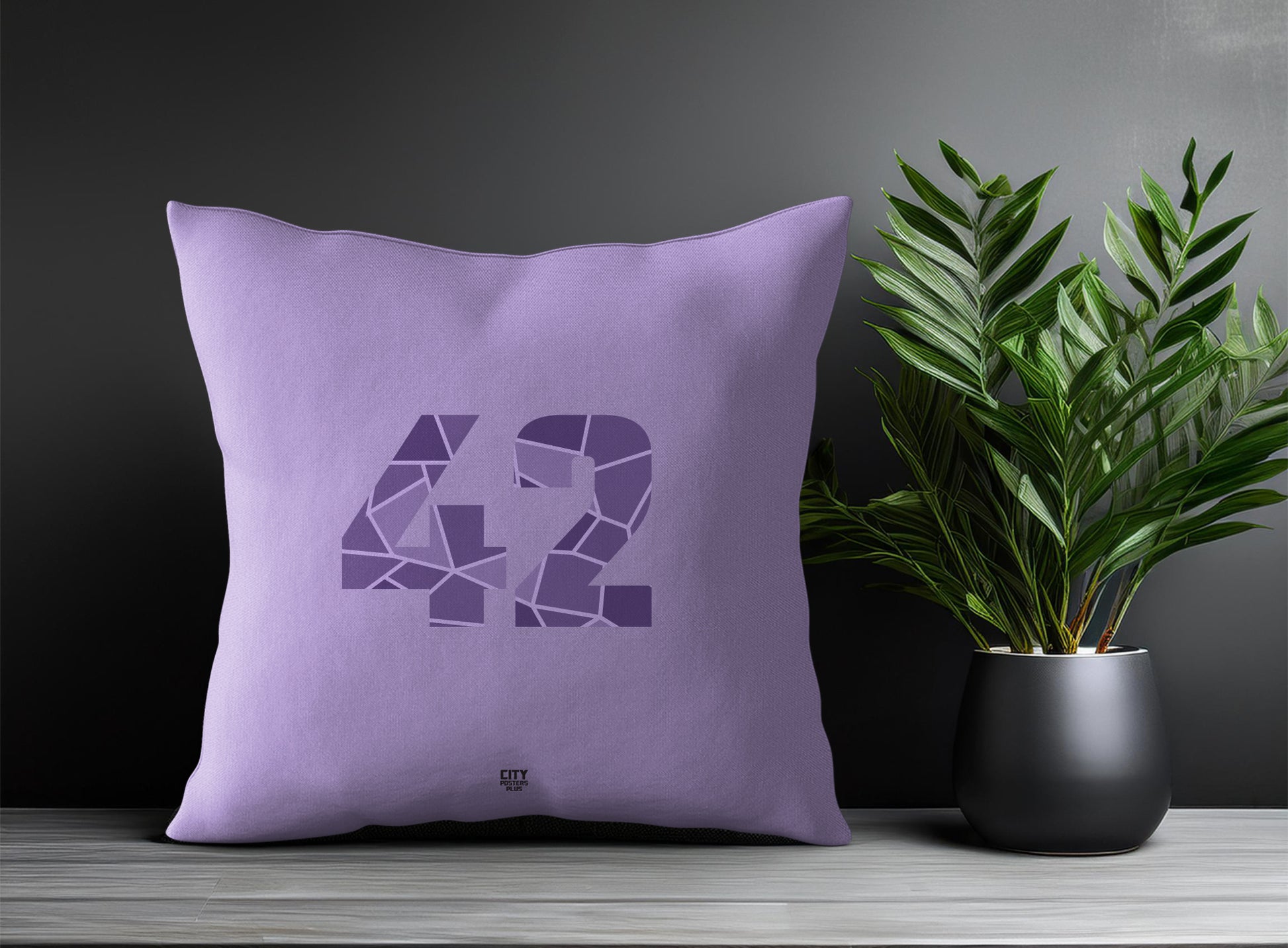 42 Number Pillow Case (Iris Lavender)