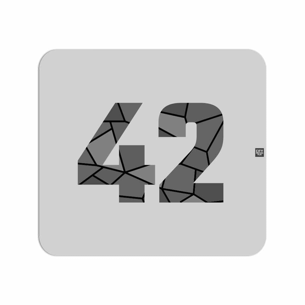 42 Number Mousepad (Melange Grey)